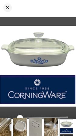 Vintage Corning Ware 10” Casserole Baking Dish With Lid P-10-B