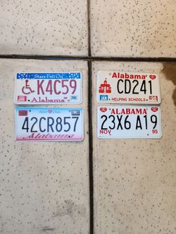 Alabama license plates