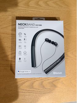 Bluetooth 5.3 Retractable Neckband Headphones