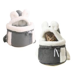 Soft and Warm Plush Backpack for Dogs and Cats. Mochila De Felpa Para Perros Y Gatos