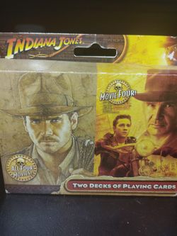 Unopened Box Of Indiana Jones Playing Cards