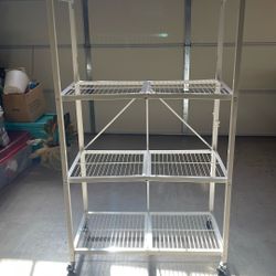 Origami 4 Tiered Metal Shelf