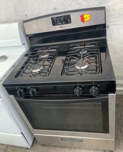 Amana 4-Burner Gas Range Stainless Steel- Take it  to today Pay Later Ask for Details