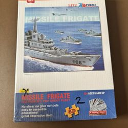 $12 Litu 3D Puzzle Missile Frigate 65 Pieces • BRAND NEW SEALED • Battleship