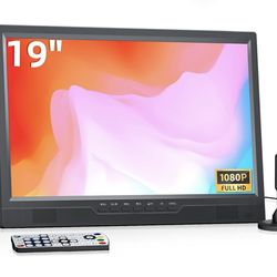 NORTHING 19.2" Portable TV with Antenna, 1080P LED Small TV with HDMI Input/AV Input/USB Port