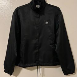 Adidas Women's Trefoil Black Coaches Jacket