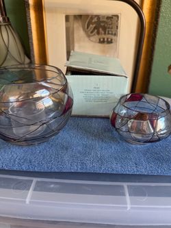 Vintage Partylite Tiffany Tea Light Holders
