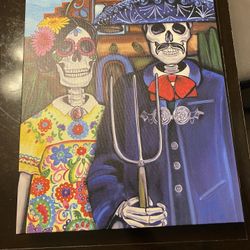 Day Of The Dead Canvas - Art