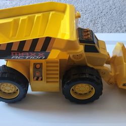 New ..The Maxx Action 19" 2-N-1 Dig Rig excavator and dump truck  toy with joystick control ages 3+ Lights and sounds