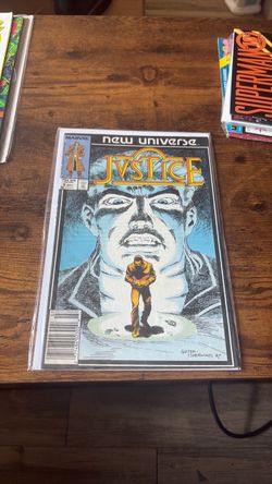 Vintage Comic | New Universe: JUSTICE (#9 - With Sleeve and Card)