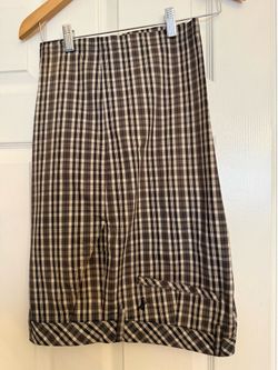 Ashworth Plaid golf Shorts 35W