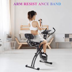 Exercise Bike Magnetic Upright Bike with Pulse Sensor LCD Monitor Indoor Cycling Stationary Exercise Bike
