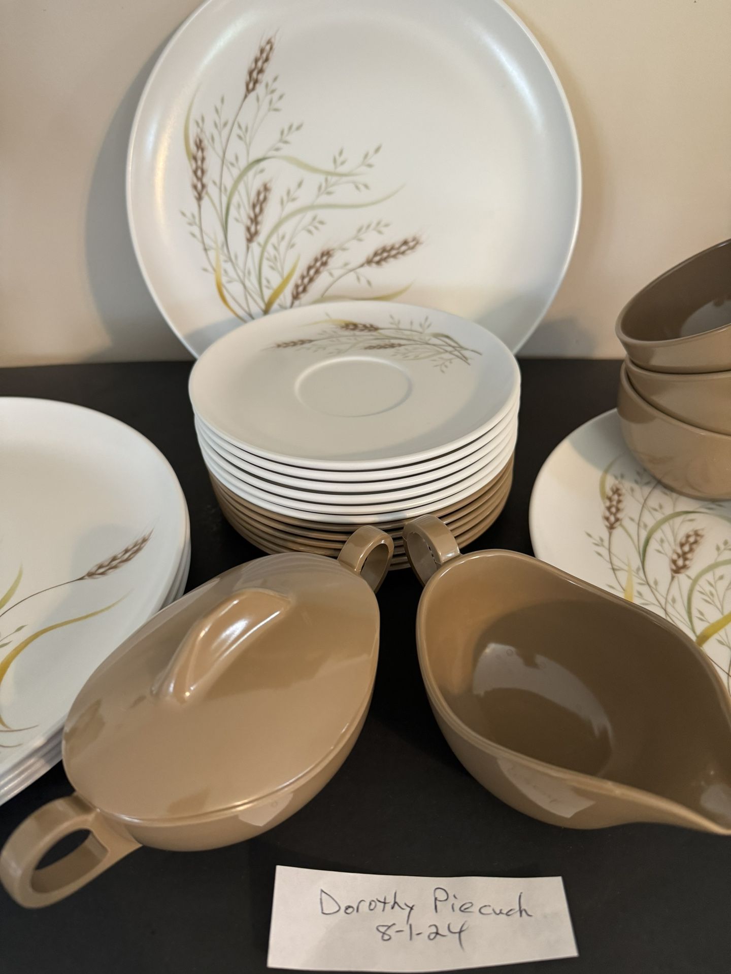 Whispering Wheat Melmac Dinnerware For 6 for Sale in New Lenox, IL