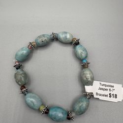 Turquoise Jasper 6-7” Bracelet 