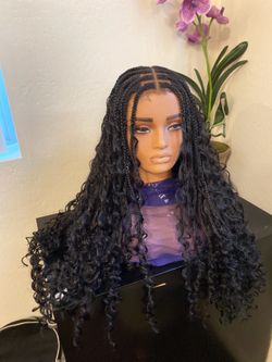 Boho braided wig