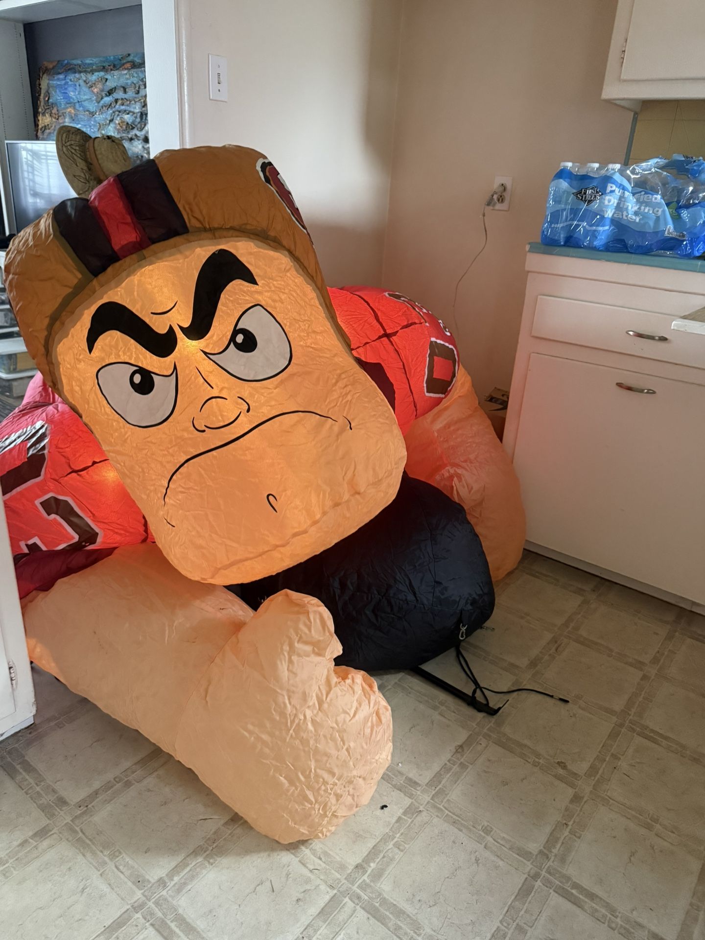 inflatable 49ers football player