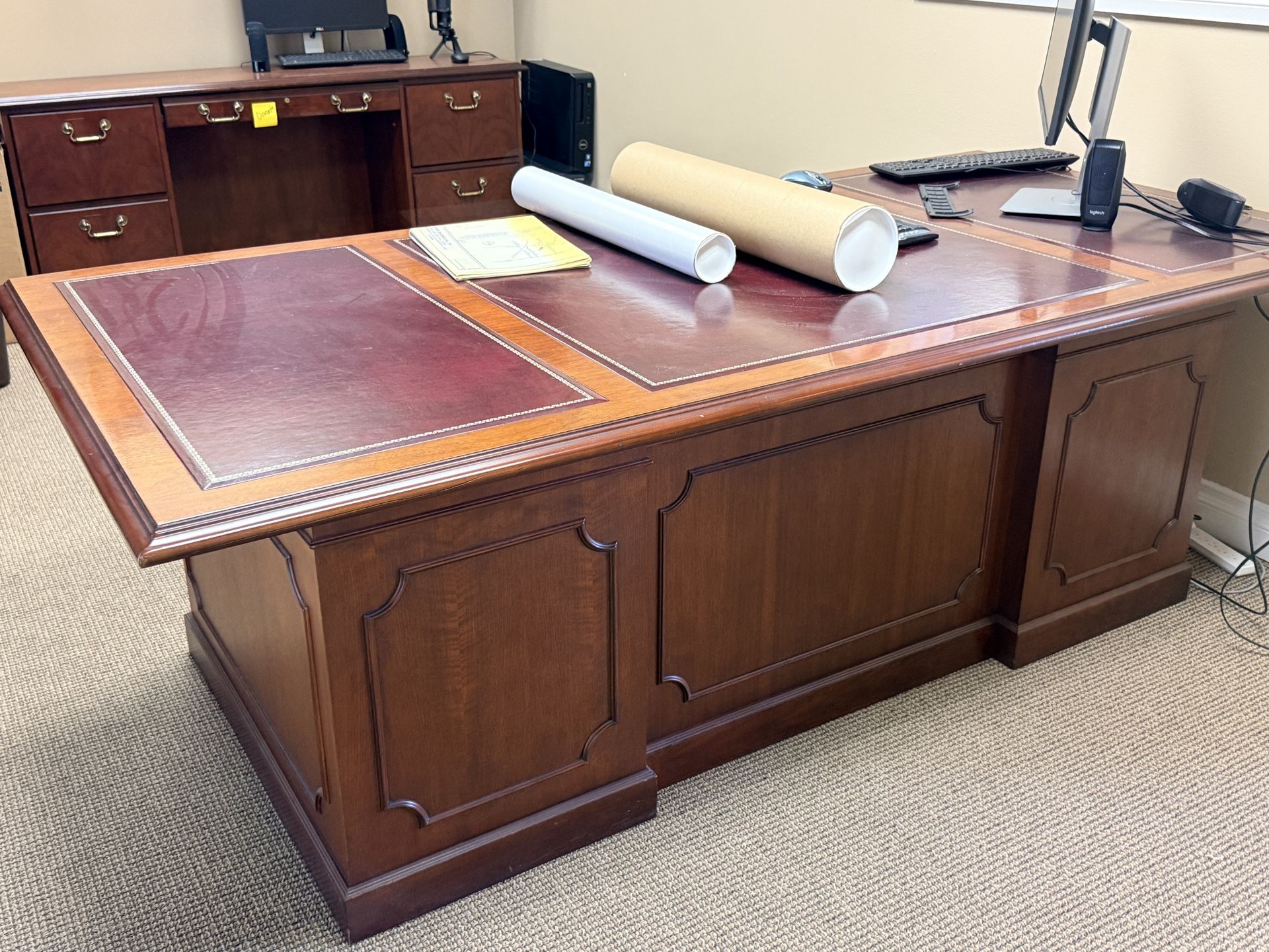 FREE Executive Desk & Credenza