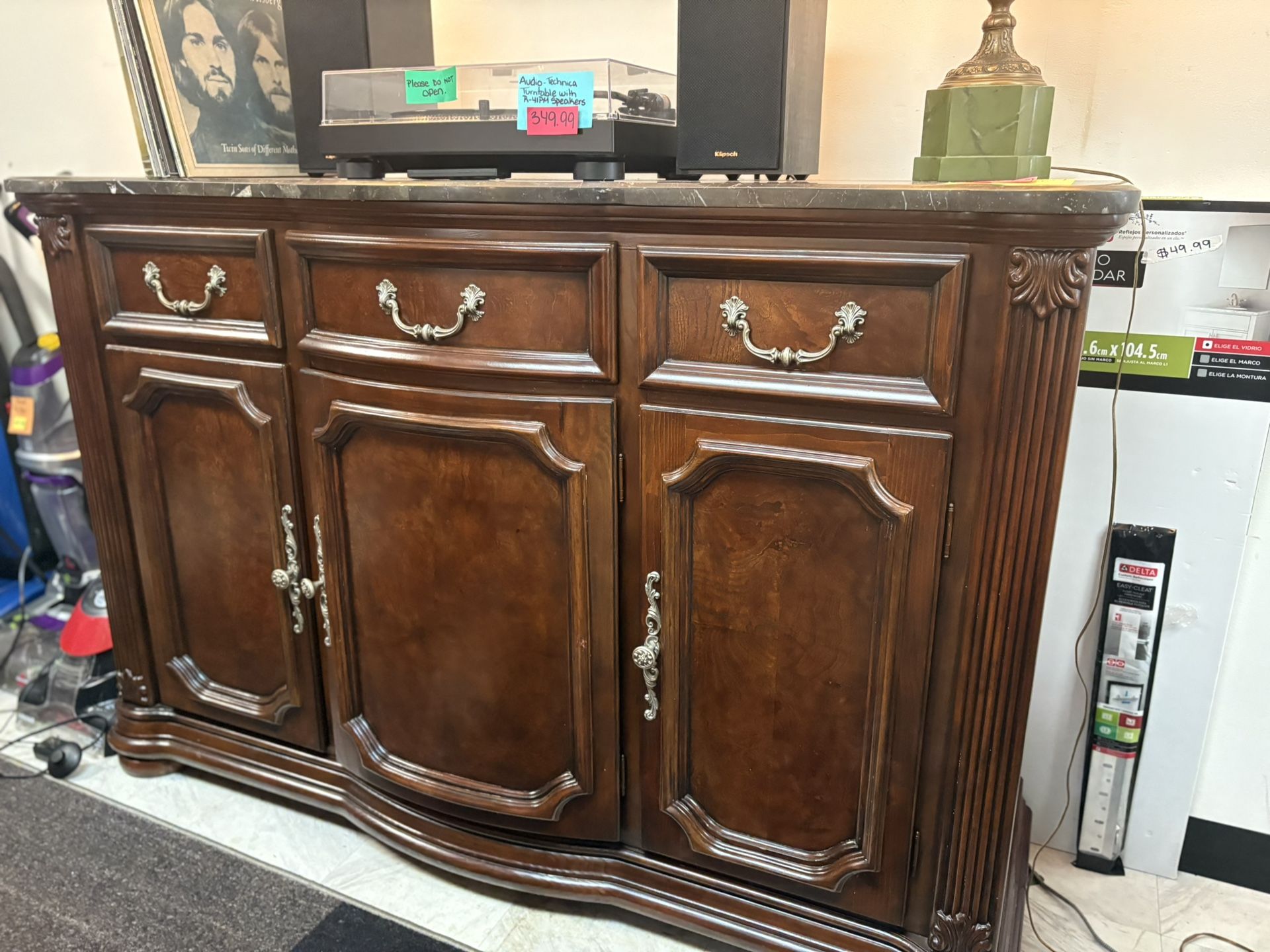 Wynwood Credenza/Sideboard with Granite Top $249.99