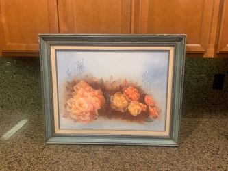 Wall Decor framed flower artwork