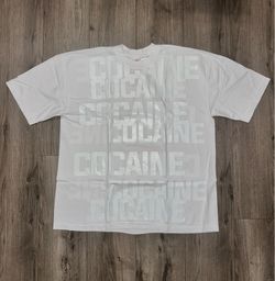 White Asaali Cocaine Shirt Size XL - Read Description