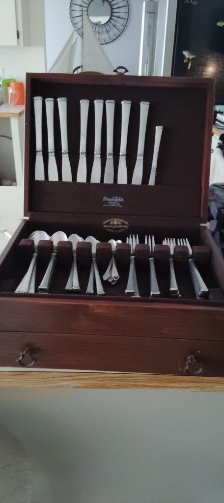 Vintage Pewter Silverware Set