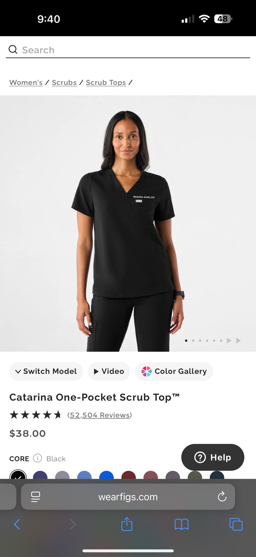 XL Figs Scrubs