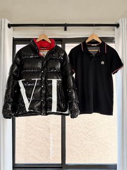 Moncler x Valentino VLTN Down Puffer Jacket + Moncler Polo – Men’s Small