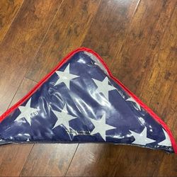 Vintage USA Military Funeral Flag in Plastic Case Stars and Stripes u