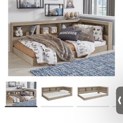 Oliah Twin Bookcase Storage Bed