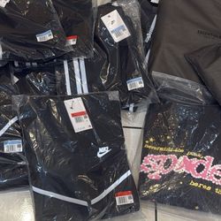 Nike Techs, spider Hoodies, Essential Hoodies