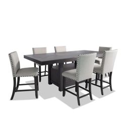 7 piece high dinning set