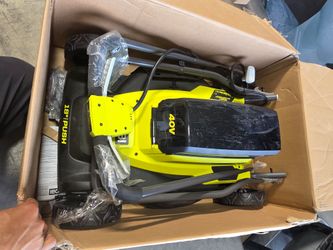 RYOBI 40V 18" Cordless Battery Walk Behind Push Lawn Mower.