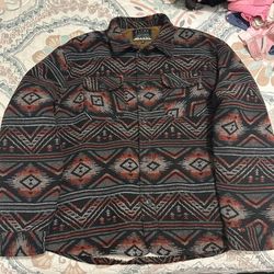 Jachs men’s wool blend sherpa lined flannel shirt jacket