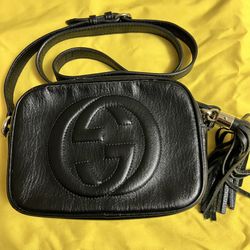 Gucci Soho Leather Crossbody Bag Black