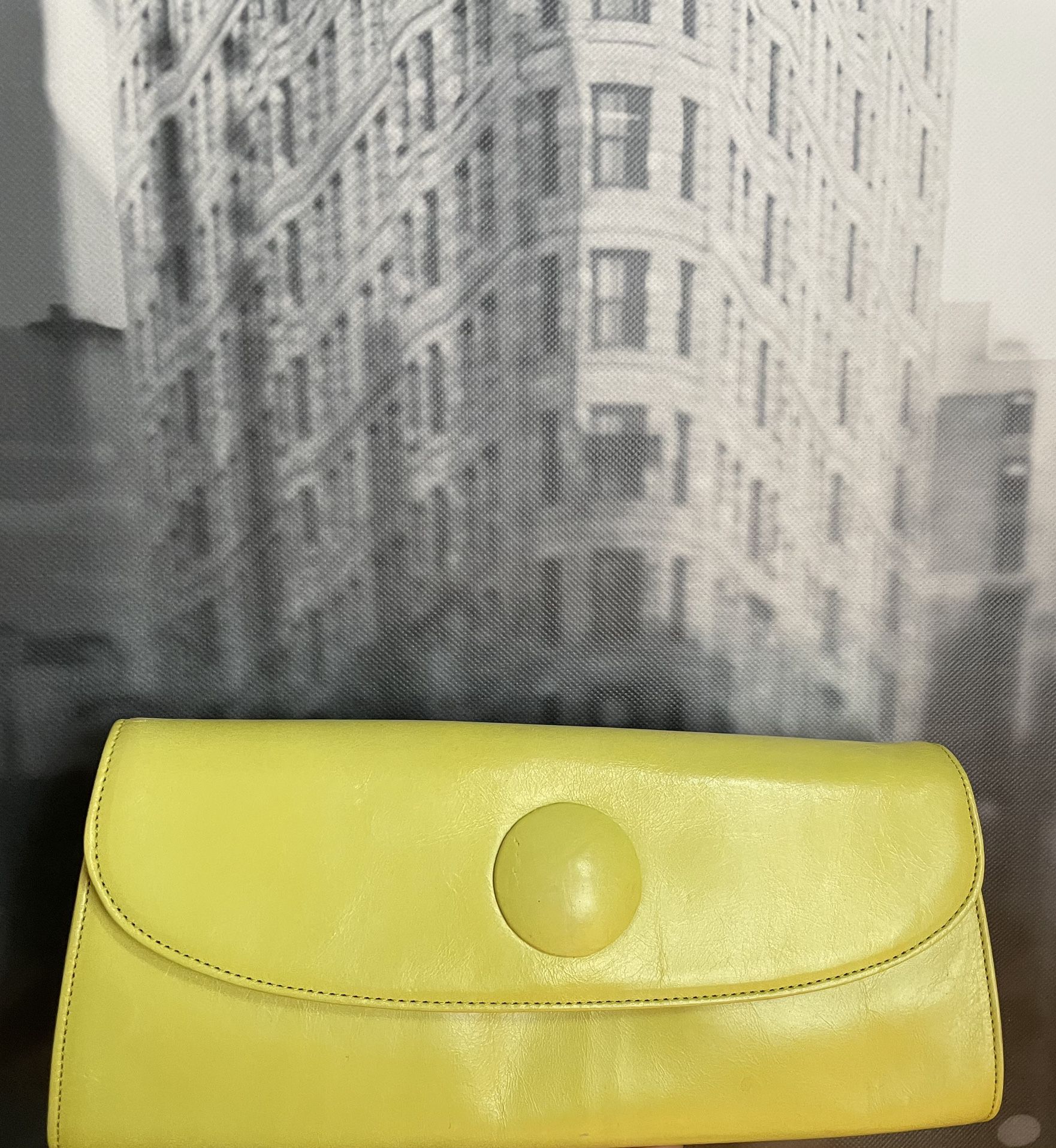 HOBO Eden Wallet Clutch Lime Green Leather