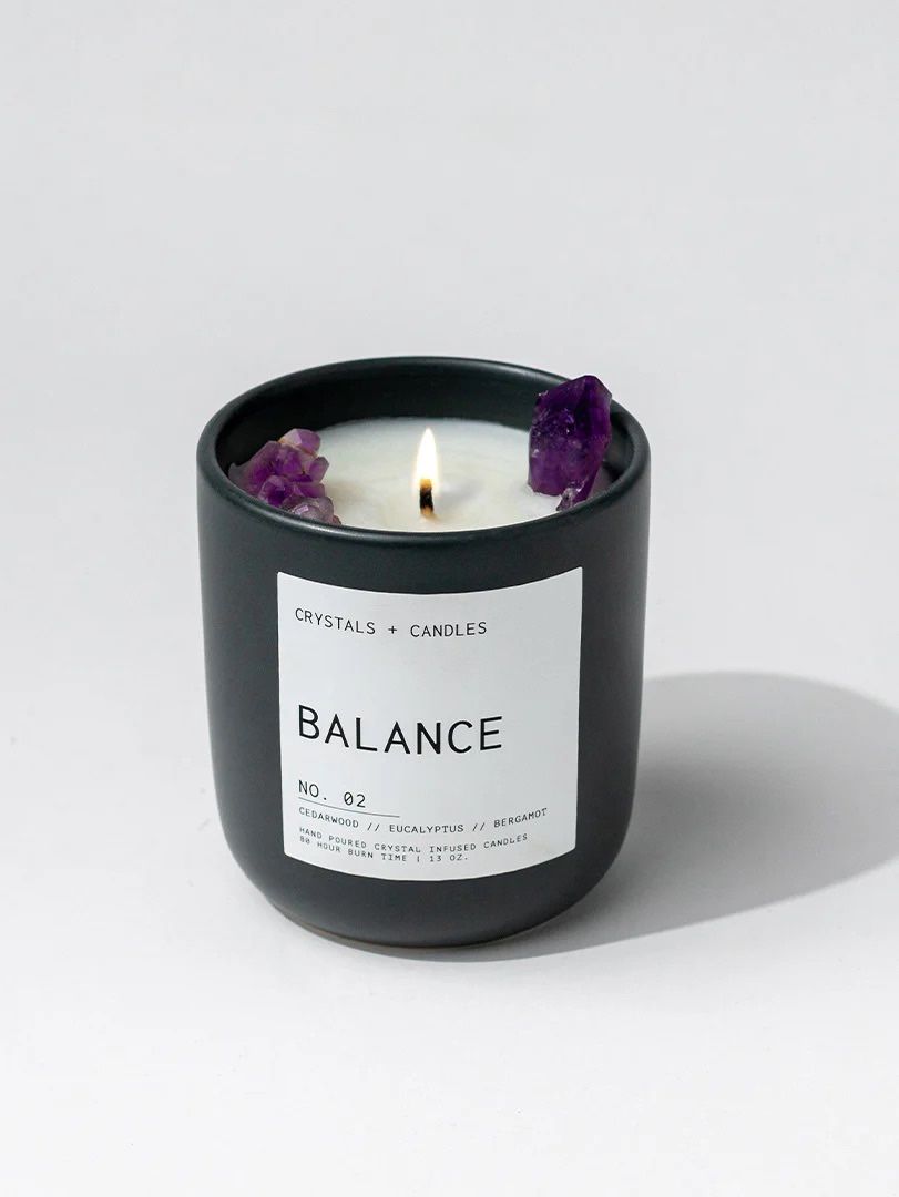 Hand Poured Crystal Infused Candles