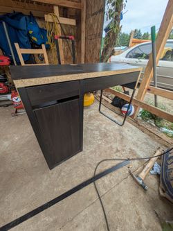 Black ikea desk/shelf
