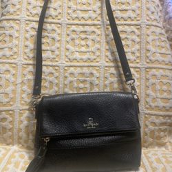 Kate Spade New York Cobble Hill Marsala Leather Crossbody Bag in Black