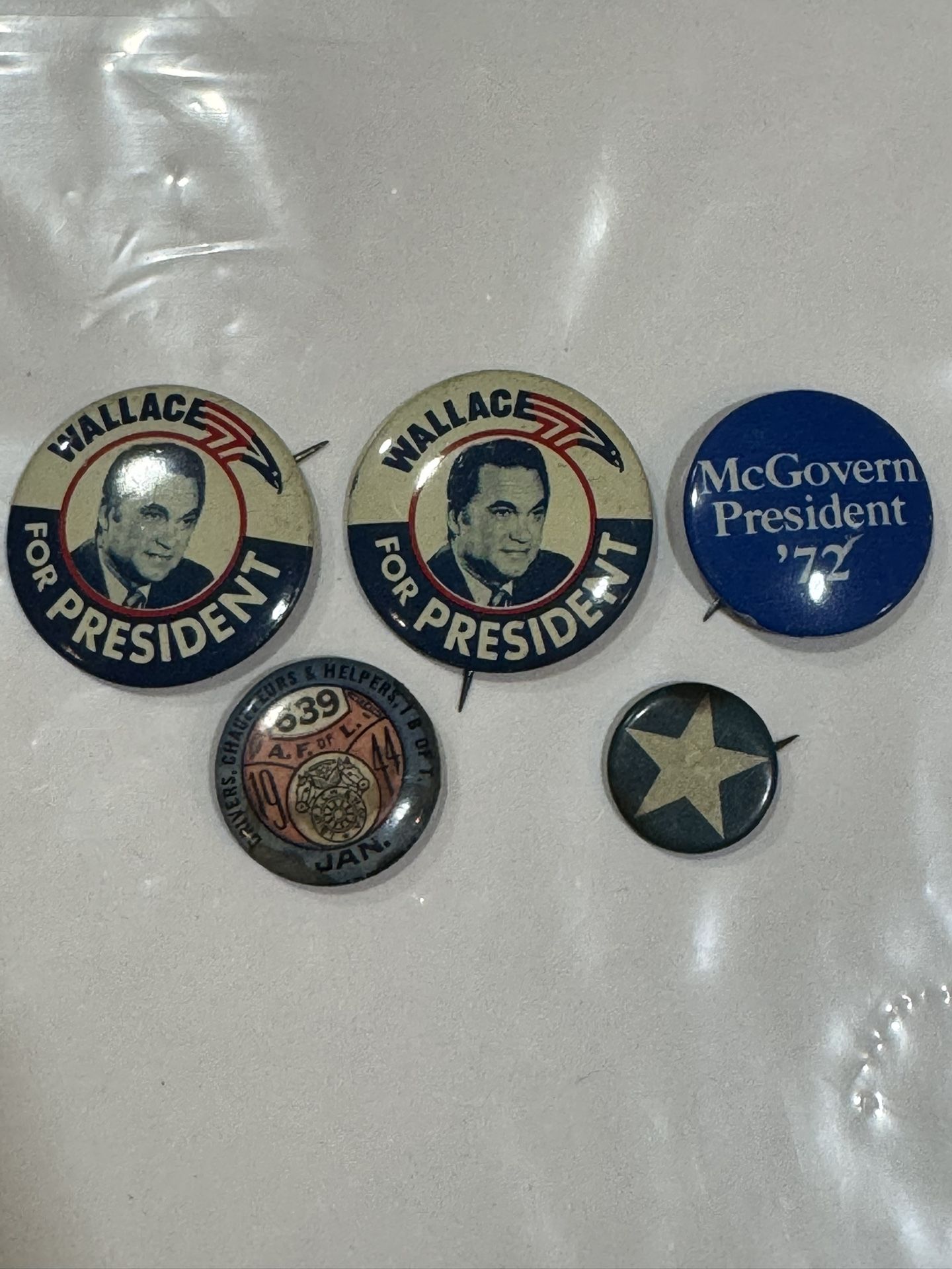 Vintage Political Pin Lot