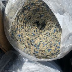 Floor Underlayment 8 Rolls New 3/8 " Thick 5 Lb Density .  $20 Per Roll South Phx Area 