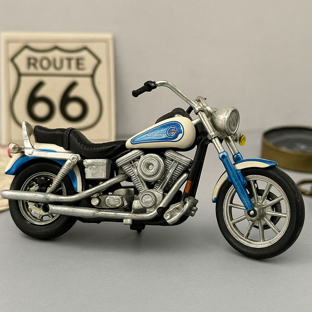 Maisto 1992 Harley-Davidson FXDB Daytona Die-Cast Motorcycle 1:18, 5” DAMAGED
