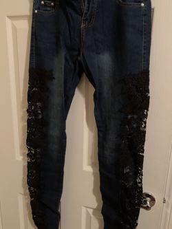 Sexy Jeans With Lace