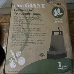 Little Giant Submersible Hydroponic Pump