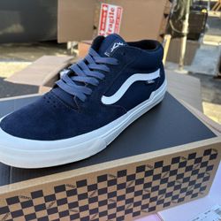 Navy White Vans 