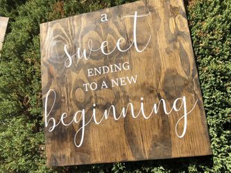 Rustic Wedding Sign