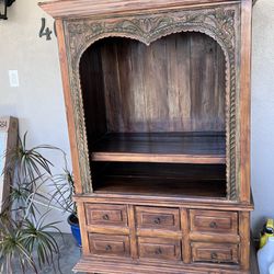 Rustic Boho/Mexican  Display/Tv Cabinet 