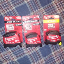 Get All 3 For $40 And $15 Each Milwaukee Measuring Tape 