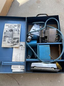 VintageGeneral Electric GE Portable Speed Control Power Tool Kit 3 Tools In 1