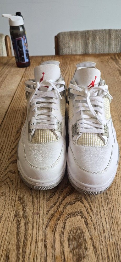 Size 14 - Jordan 4 Retro Mid White Oreo (NO BOX)