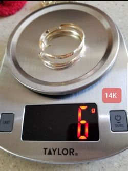 14k,10k yellow gold airings and ring 16gr total